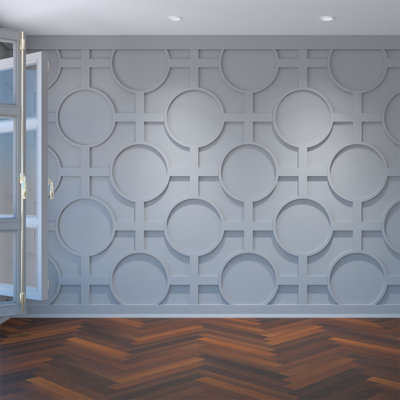42.25" 3D Wall Panel in White
