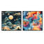Minster - ensemble de 2 collages carrés abstraits-101847252-101847253