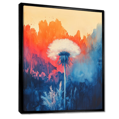 Scatter The Seeds In Bold Hues Abstract II - Pissenlit, art mural