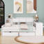 Lit de jour en bois avec armoires, bureau et tiroirs-876605289-876605294