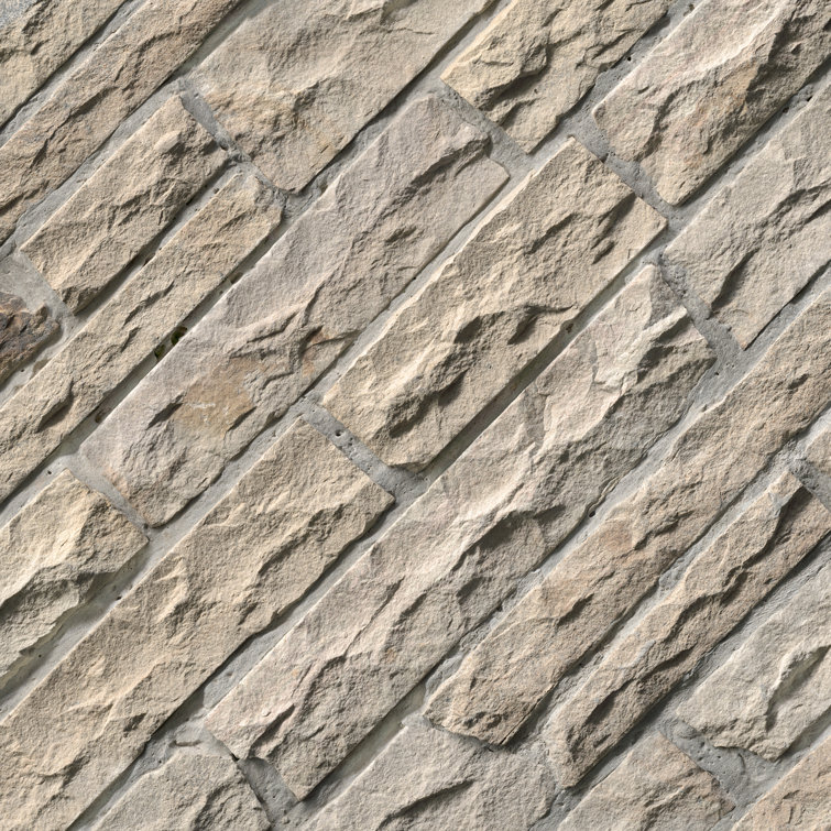 Fossil Rustic Random Sized Natural Sandstone Loose Veneer Ledgestone  (Minimum 100 Square Feet)