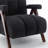 Dormon Upholstered Boucle  Armchair with Solid Wood Legs-1302436132