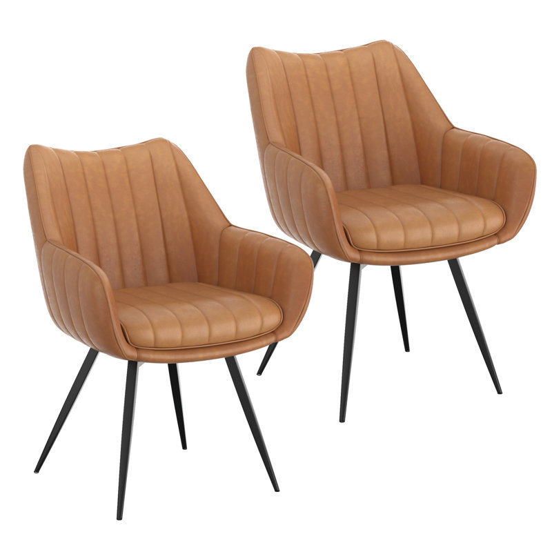 Chaise de salle à manger Farrish, Chameau