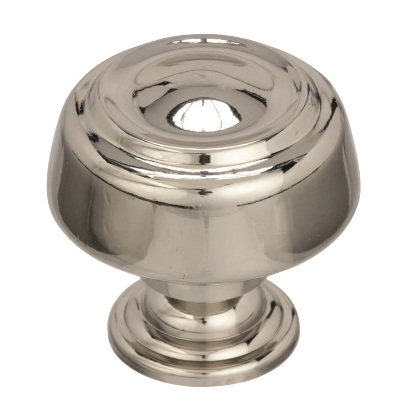 Poignée champignon Kane, H 1,5 po x l 1,625 po x P 2,25 po, Nickel poli