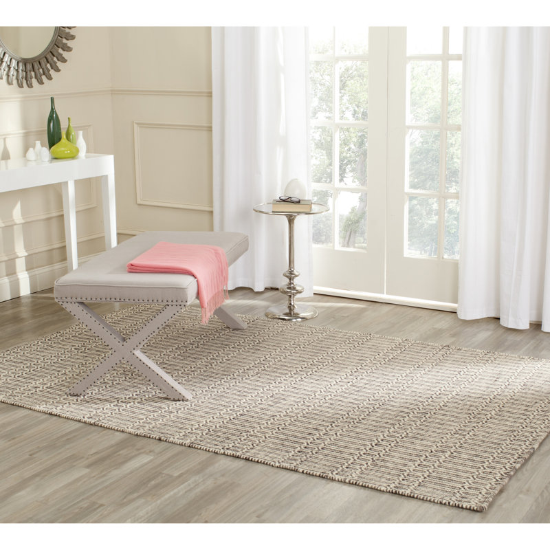 Tapis gris Georgiana, Rectangle 8 pi 9 po x 12 pi