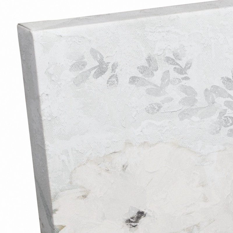 «Florals In Gray», reproduction sur toile