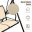 Palacios 3 Person Hanging Porch Swing