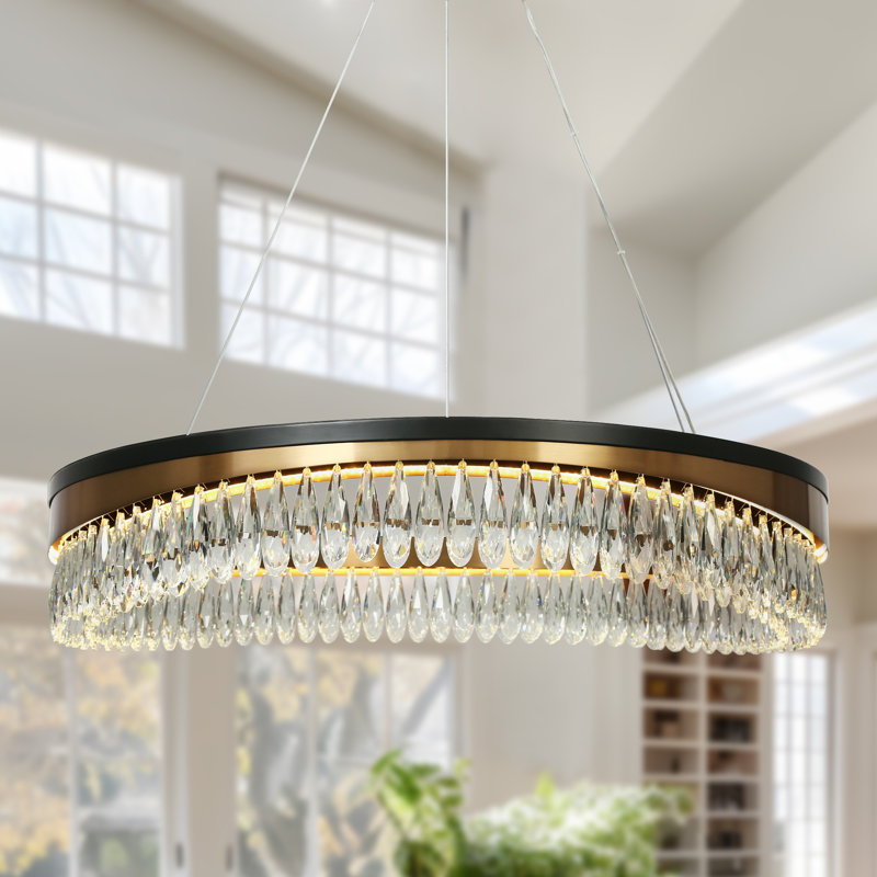 Irma Dimmable LED Wagon Wheel Large Chandelier
