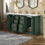Ensemble de meuble-lavabo 60 po avec lavabo en céramique, armoire de rangement en bois massif, ensemble de meuble-lavabo autoportant avec 3 tiroirs à fermeture en douceur-117193839-117193842