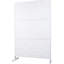 Paravent en métal 76 po H48 po, blanc - Élégant et privé 76 po 48 po-122460658