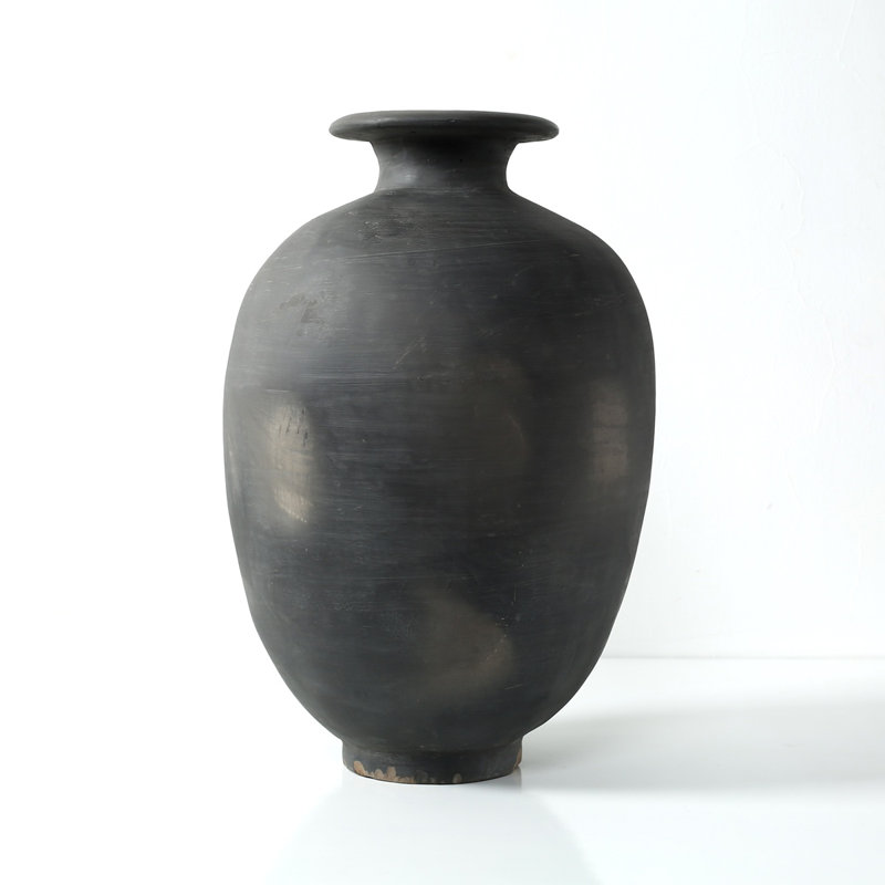 Approx.19" Earthy Pottery Vase with Small Opening..