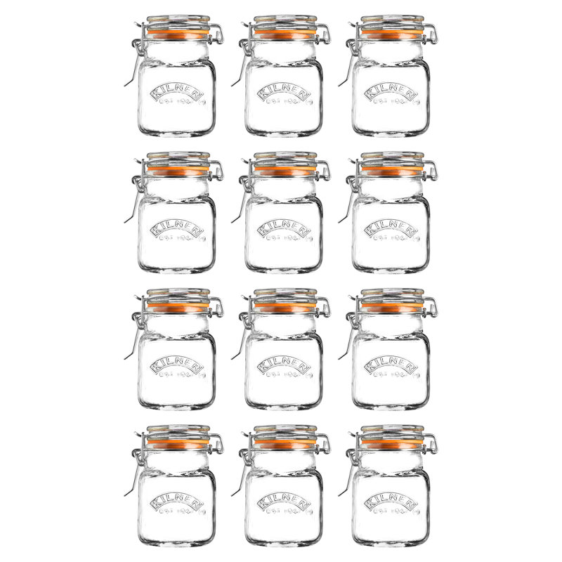 Glass Canning Jar - Set of 12