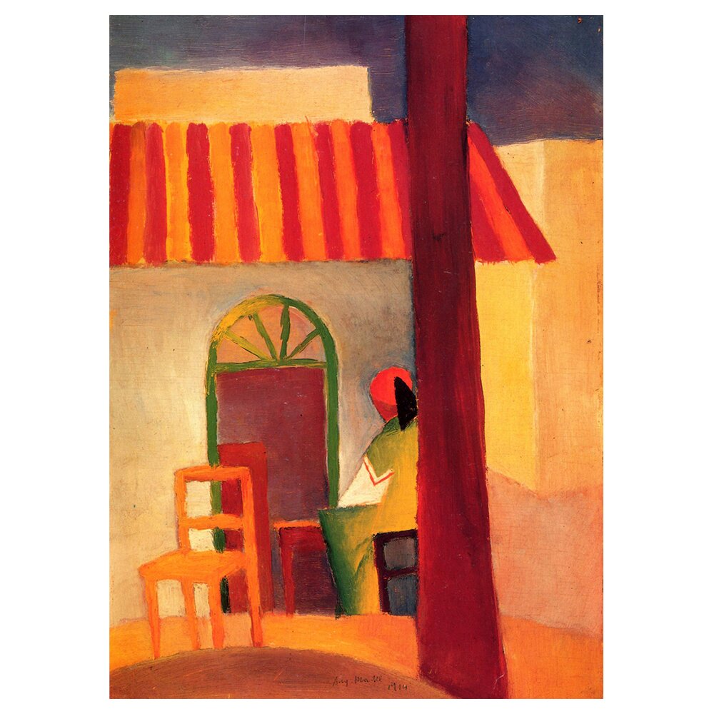 Leinwandbild Türkisches Café II von August Macke