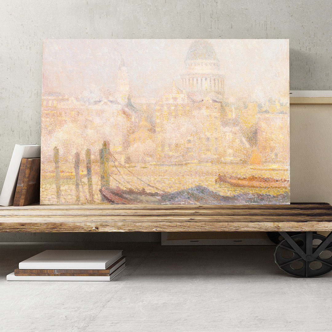 St Pauls Cathedral by Henri Le Sidaner - Wrapped Canvas