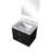 24 In. W X 18 D Black Bath Vanity With Acrylic Countertop And Mirror - Soft Close, Solid Wood, Construction Feature Filled Panels Top
