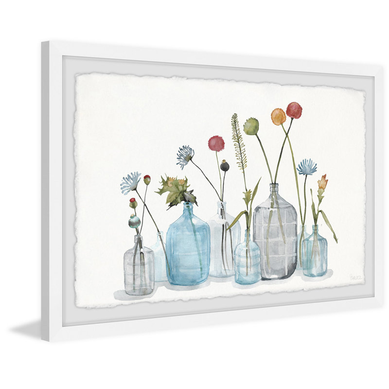 «Bottles For The Blooms», reproduction encadrée, H 12 po x l 18 po x P 1,5 po