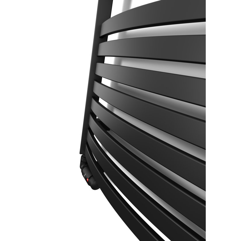 Heated Towel Rail, DEXTER 1220/500, Black