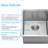 (L)16" X (W)18" X (D)10" 16'' L Undermount Single Bowl Stainless Steel Kitchen Sink