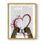 Boxer Love Framed Print - Solid Wood-1782213134