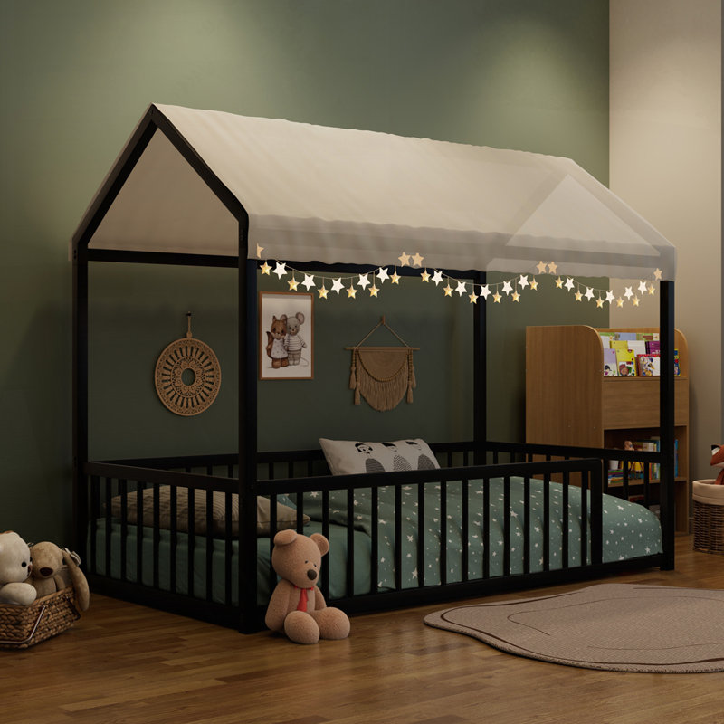 Structure de lit Montessori, Simple, Noir