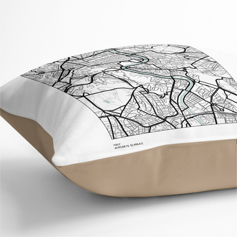 Square Cushion, 55cm H x 55cm W x 20cm D, Stone