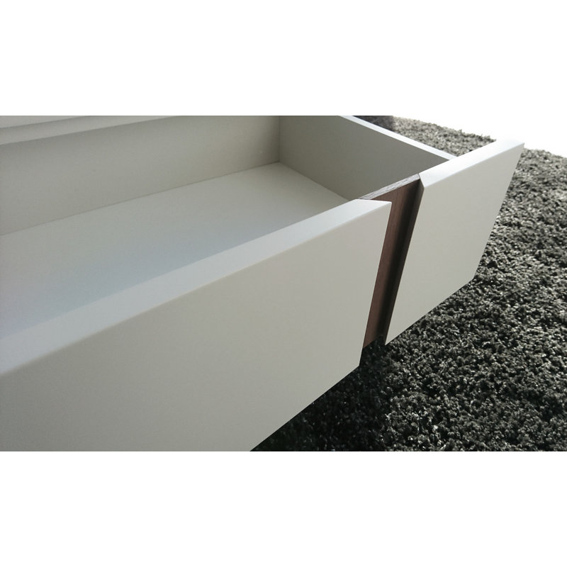 Terry 60cm W Solid + Manufactured Wood Bedside Table, White