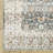 Maddux Bordered Traditional Gray/Ivory/Orange Washable Area Rug Mat-1354705538