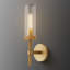 Appliques murales encastrées de luxe à 1 lumière et à intensité variable en verre doré (ampoule incluse)-828353009-839631095-848082655
