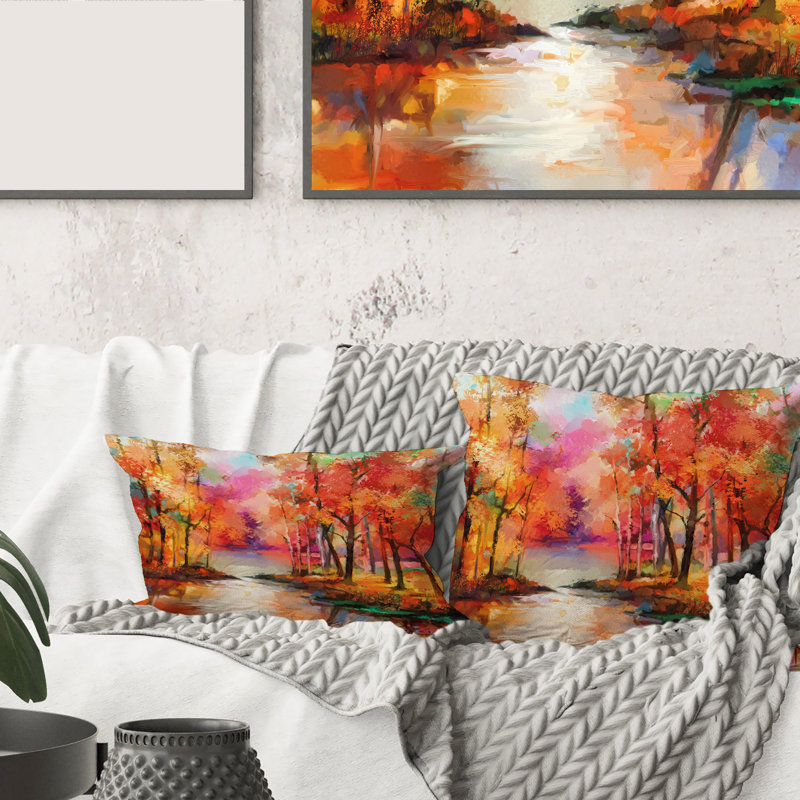Abstract Throw Pillow