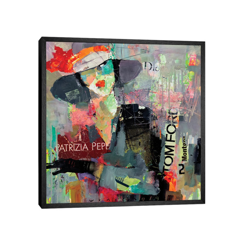 Hurrying Lady by Viktor Sheleg - Gallery-Wrapped Canvas Giclée on Canvas, 66.04 cm H x 66.04 cm W, Black Framed