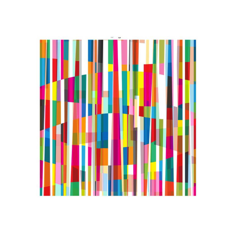 Candy Strips Print by Mari Urasawa, Glass Coat, 40" H x 40" W