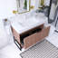 36 po W Meuble-lavabo autoportant avec lavabo blanc-108258207