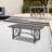 Aluminum Outdoor Dining Table for 6, Rectangle Patio Dining Table with Umbrella Hole, Outdoor Patio Table, All-Weather 6 Person Garden Table for Deck, Porch, Poolside