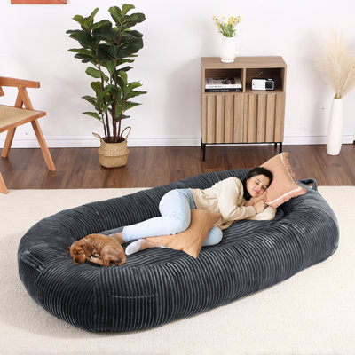 Lit pour chien humain, grand lit lavable pour les humains et les chiens