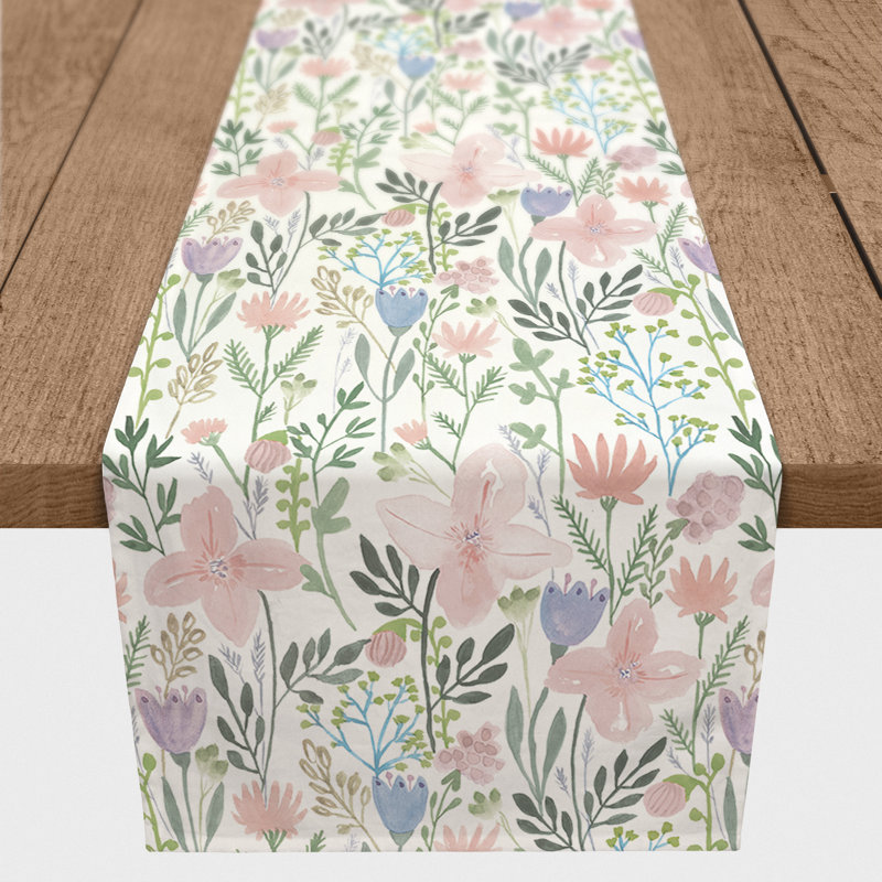 Floral Table Runner, 90" L x 16" W