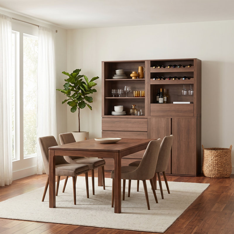 Ensemble d'armoires de rangement 4 pièces DIY Farmhouse, bibliothèque multifonctionnelle, organisateur de garde-manger avec tiroirs et tablettes, armoire à vin, buffet facile à assembler pour le salon, la chambre à coucher, la cuisine et les solutions de rangement de bureau