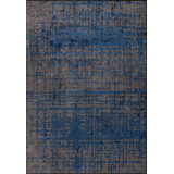 Rapture Gray/Blue Abstract Luxury Area Rug