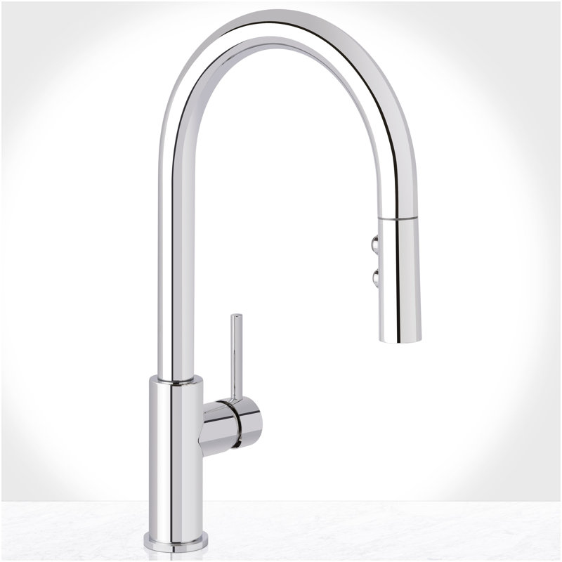 Mia 1.8 GPM Pull Down Kitchen Faucet, Polished Chrome