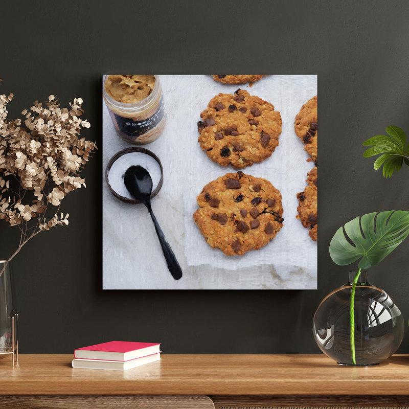 Baked Cookies - 1 pièce, impression carrée sur toile tendue, H 32 po x l 32 po