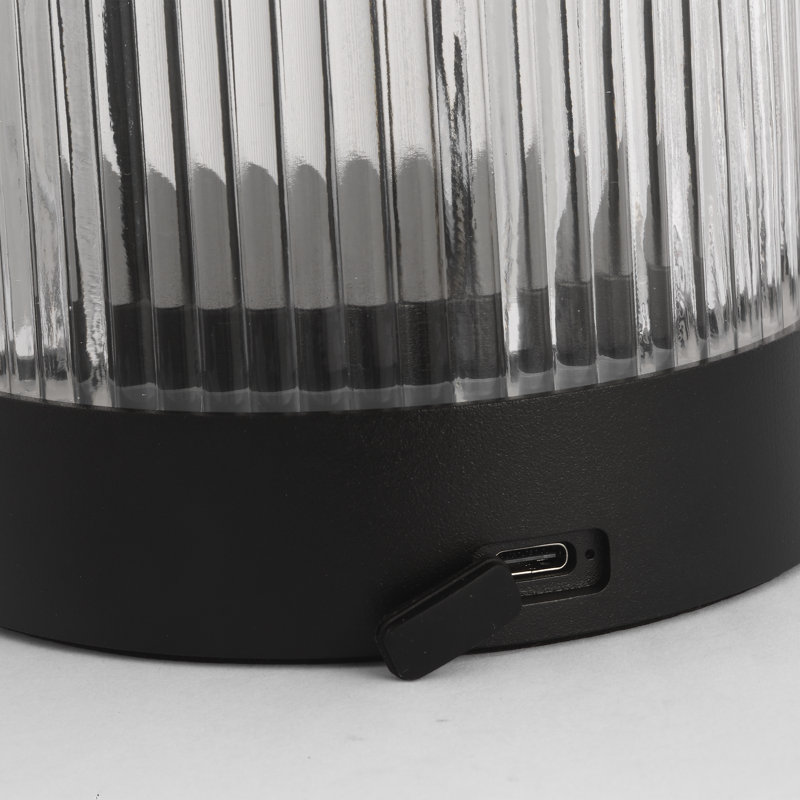 Tawa Accent Rechargeable Table Lamp, Black
