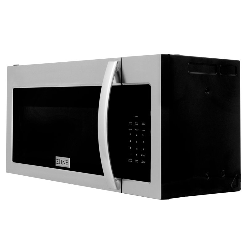 ZLINE 30 In. 1.5 Cu. Ft. Over-the-range Convection Microwave Oven with Modern Handle and Sensor Cooking, Stainless Steel