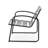 Backyard & Patio Delight: Chair In Matte Black Iron, 24.31 In. Depth, 13.26 Lb Iron - , For Comfort, 25.13"h X 24.31"d,