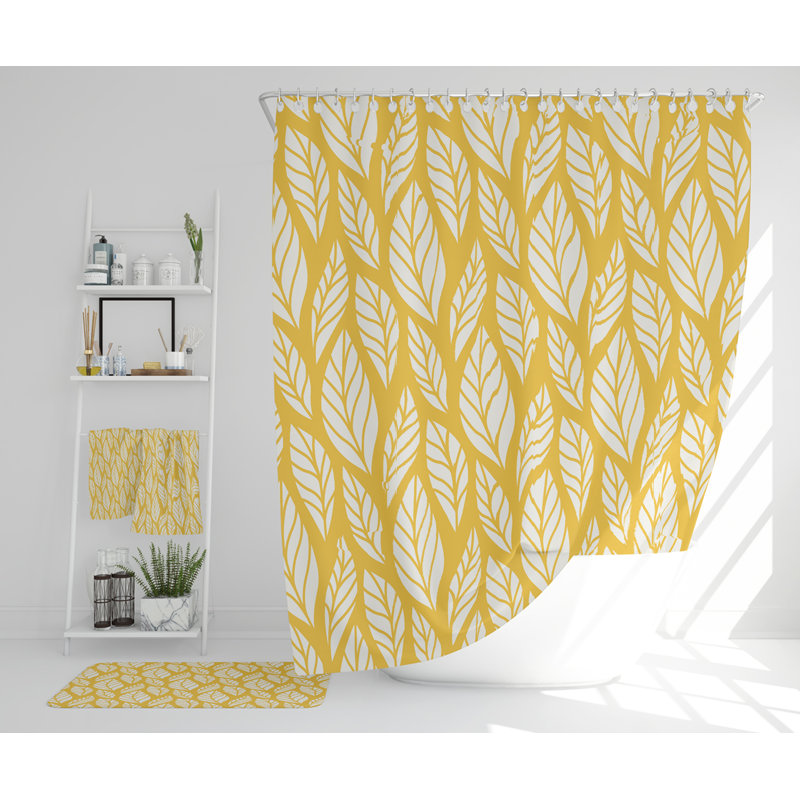 Neyra Polyester Shower Curtain Set