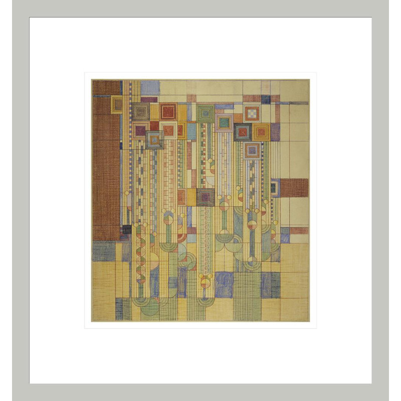 Saguaro Forms & amp; Fleurs de cactus. Couverture du magazine Liberty par Frank Lloyd Wright - reproduction giclée encadrée