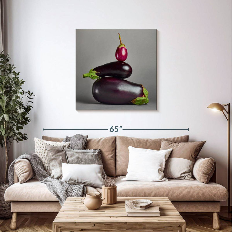 Yarlin Eggplant Stack, 36" H x 36" W