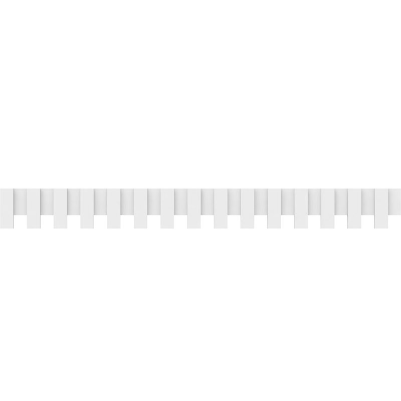Garniture de bloc dentelé en PVC de qualité architecturale Sanford, H 9 po x l 90 po x p 1 po