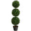 3 pi. Arbre topiaire artificiel à trois boules (intérieur / extérieur) T2021, vert