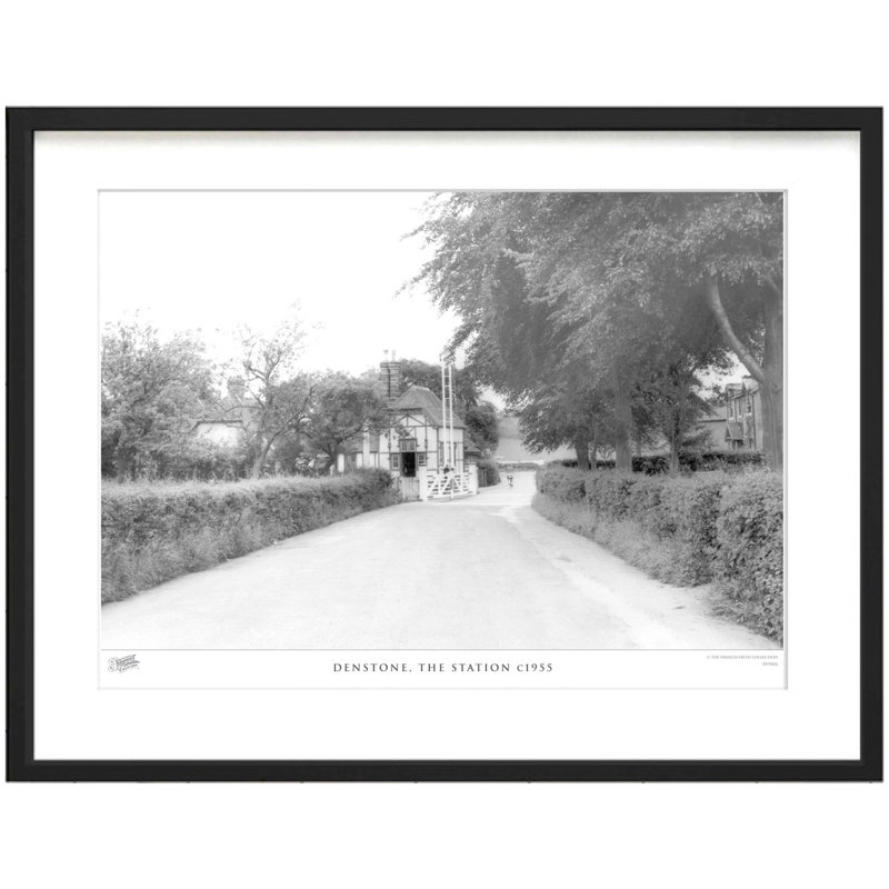 Denstone, The Station C1955 - Single Picture Frame Print, 45cm H x 60cm W x 2.3cm D