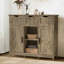 Crédence de bureau avec armoire de rangement pour buffet 31,1 po Theile-1453369749