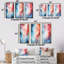 Feu et glace Tachisme Drift I - Tachisme, ensemble de 3 reproductions d'art mural-180340614-180340608